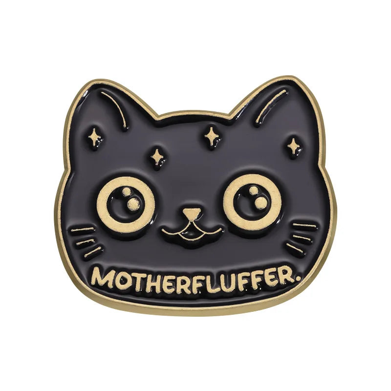 Cartoon Cat Collection Series Enamel Pins Funny Cute Kitten Brooches Lapel Badge Decorative Brooches Animal Jewelry Gift Friends