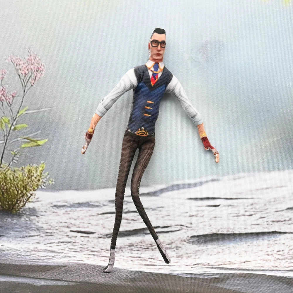 Game VALORANT Jett Viper Sage Cosplay Keychain Plush Cotton Doll Slender Twistable Shape Room Abstract Model Decoration Gift