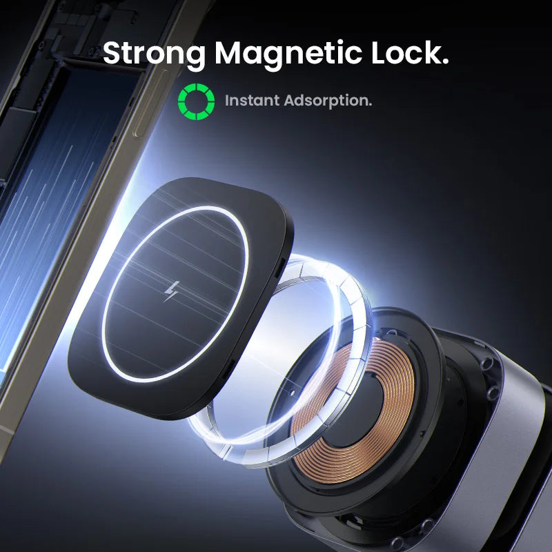 UGREEN 25W Magnetic Wireless Charger Stand 2-in-1 Charging Stand For iPhone 16 15 Pro Max/AirPods For Magsafe Fast Charger