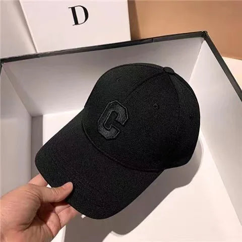 Hats for Men 2025 New C Letter Embroidered Baseball Cap Kpop Fashion Couple Snapback Cap Men and Women Sun Hats Chapeau Homme