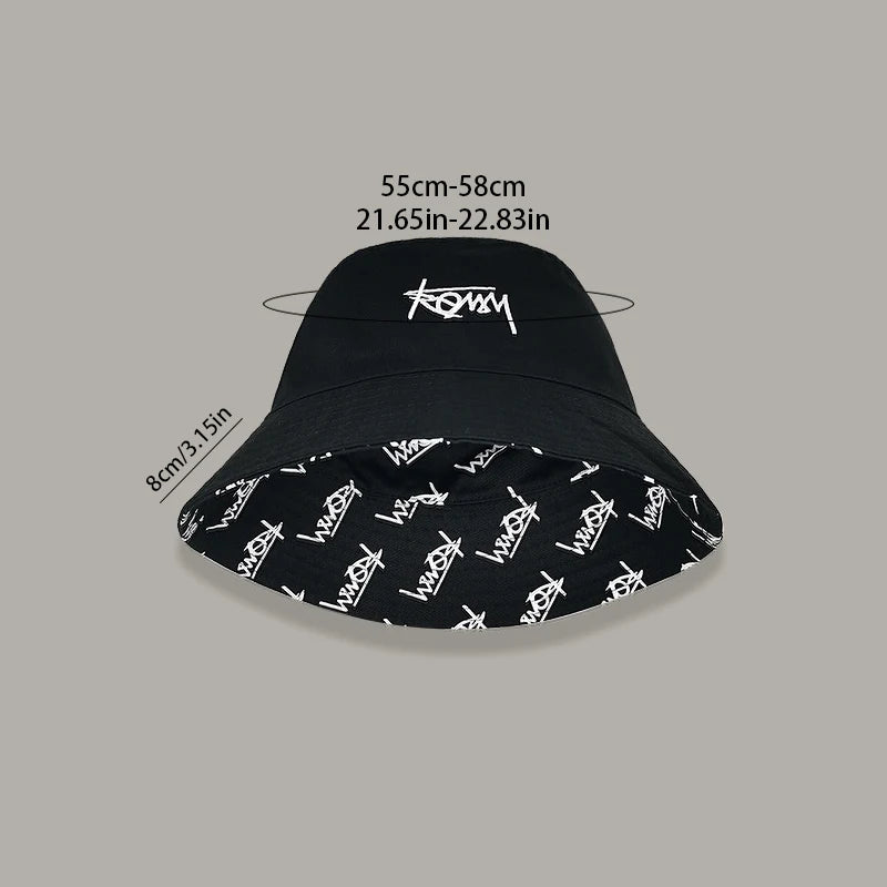 Double-sided Fisherman Hat Male big size Hawaii Korean Spring Hats for Men Casual Panama Hat Bob Hip Hop Bucket Women Caps