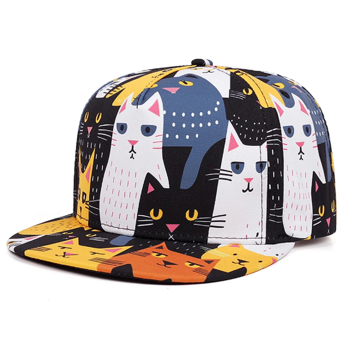 Men's Lion Animal Cartoon Printing Baseball Hat Hip Hop Fashion Women's Snapback hat Leisure Sports Button Hat Adjustable