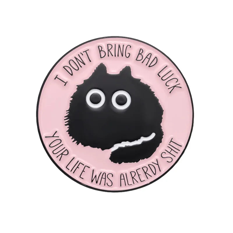 Cartoon Cat Collection Series Enamel Pins Funny Cute Kitten Brooches Lapel Badge Decorative Brooches Animal Jewelry Gift Friends