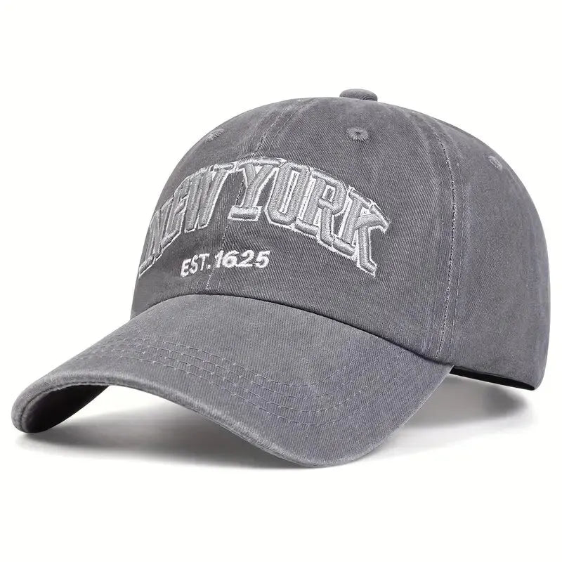 Fashion NEW YORK Embroidery Baseball Caps Outdoor Casual Adult Sun Hats Hip Hop Hat Sports Golf Caps Water Wash Snapback Hats