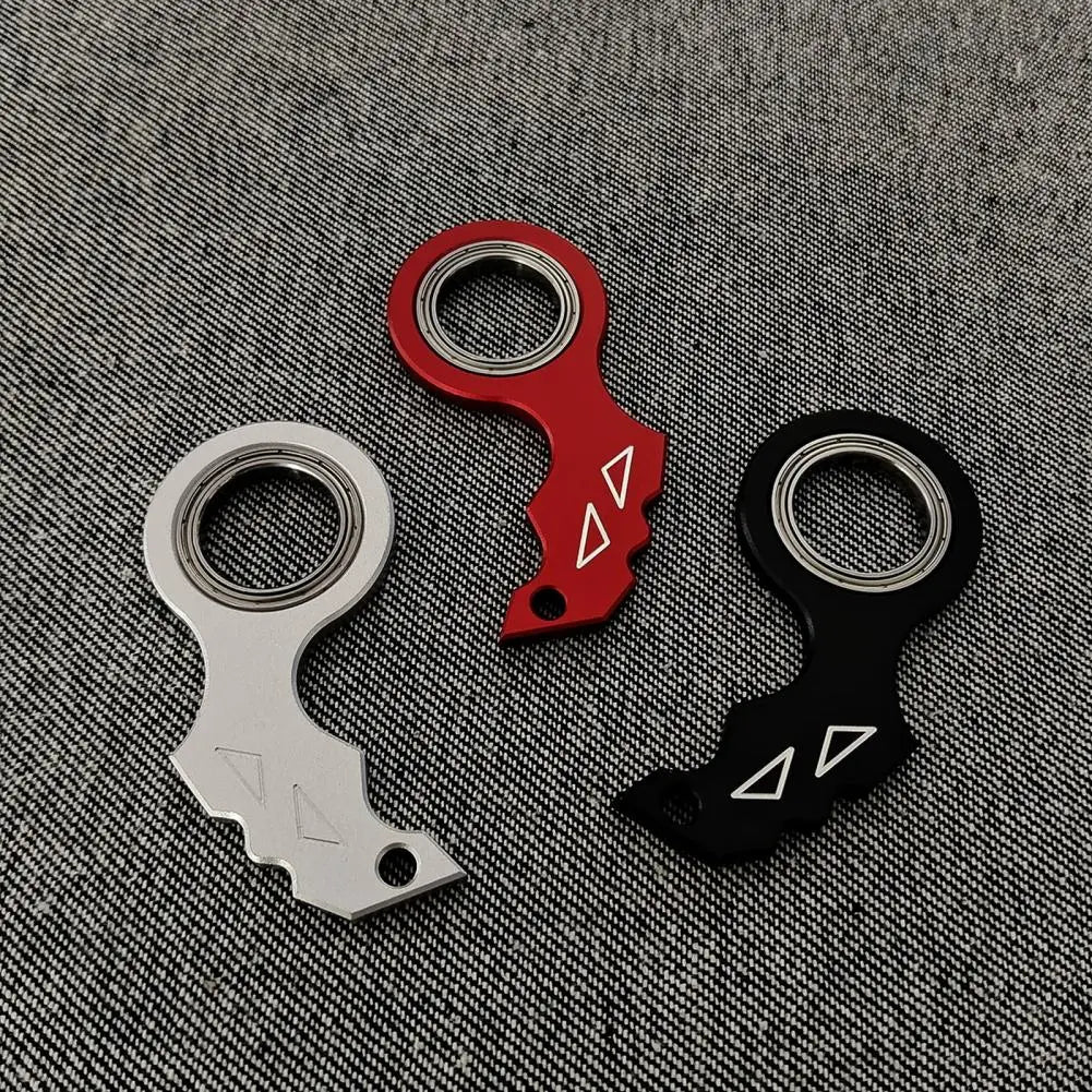 Keychain Spinner Metal Fingertip Spinning Keyring Finger Fidget Ring for Teens Adult Relieve Anxiety Boredom Keychain Fidget Toy