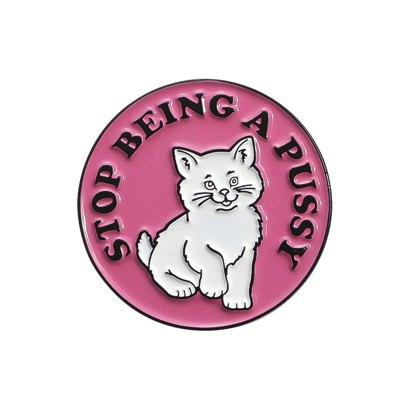 Cartoon Cat Collection Series Enamel Pins Funny Cute Kitten Brooches Lapel Badge Decorative Brooches Animal Jewelry Gift Friends