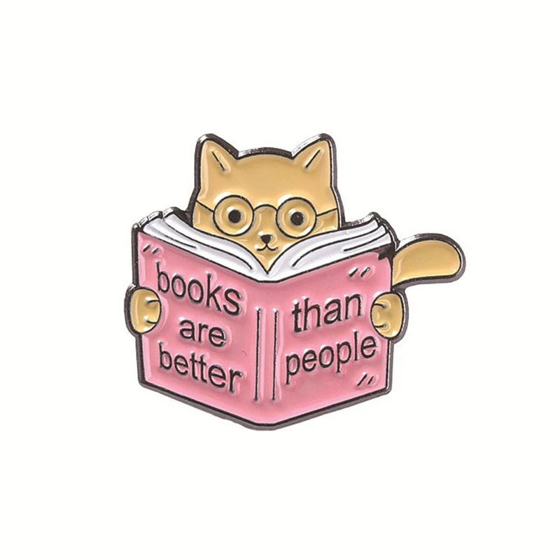 Cartoon Cat Collection Series Enamel Pins Funny Cute Kitten Brooches Lapel Badge Decorative Brooches Animal Jewelry Gift Friends
