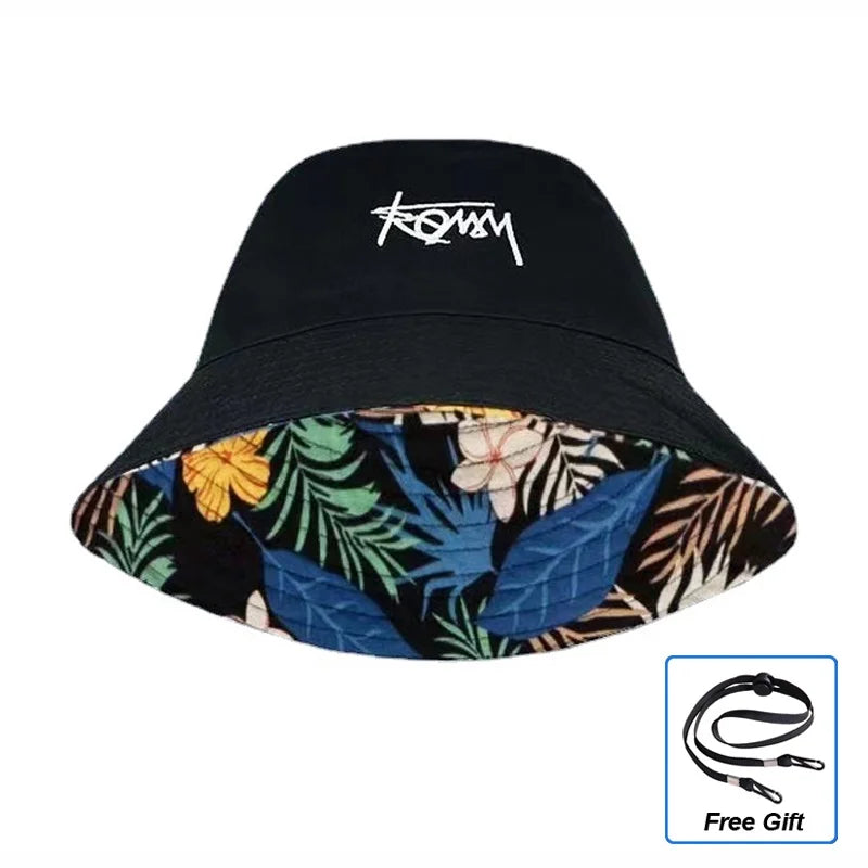 Double-sided Fisherman Hat Male big size Hawaii Korean Spring Hats for Men Casual Panama Hat Bob Hip Hop Bucket Women Caps
