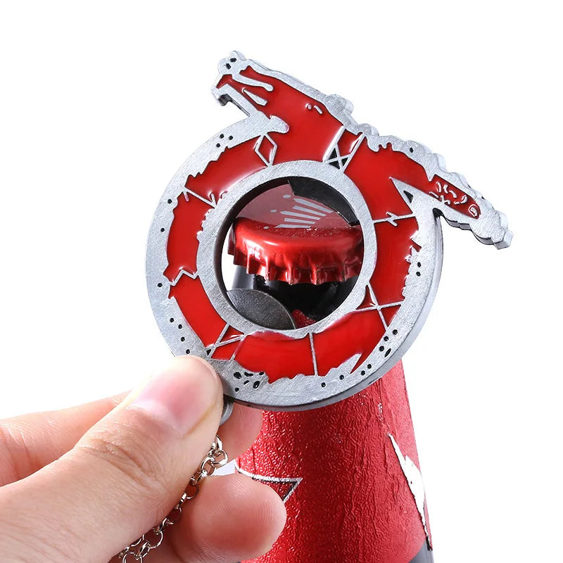 Game God of War 5 Ragnarok Key Chain Kratos Ares Thor's Hammer Blades of Exile Leviathan Axe Weapon Keychain for Men Jewelry