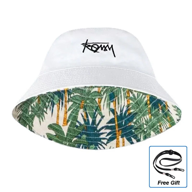 Double-sided Fisherman Hat Male big size Hawaii Korean Spring Hats for Men Casual Panama Hat Bob Hip Hop Bucket Women Caps