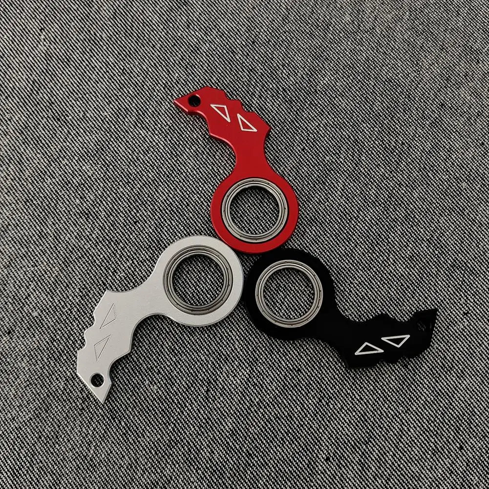 Keychain Spinner Metal Fingertip Spinning Keyring Finger Fidget Ring for Teens Adult Relieve Anxiety Boredom Keychain Fidget Toy