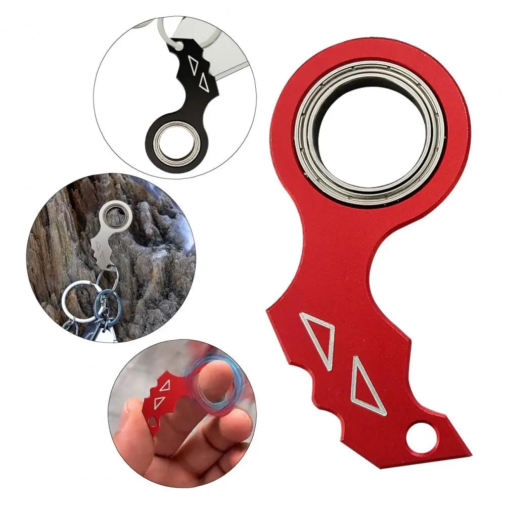 Keychain Spinner Metal Fingertip Spinning Keyring Finger Fidget Ring for Teens Adult Relieve Anxiety Boredom Keychain Fidget Toy