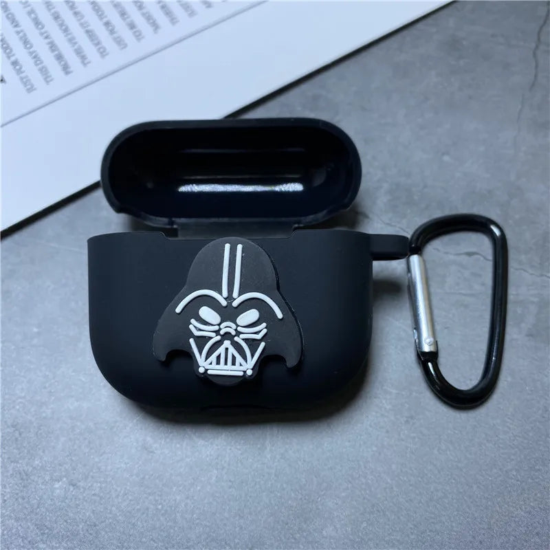 Cartoon Marvel Earphone Case for 2025 New Airpods 3 Silicone Wireless Bluetooth Earbuds Charger Protective Cover With Hook