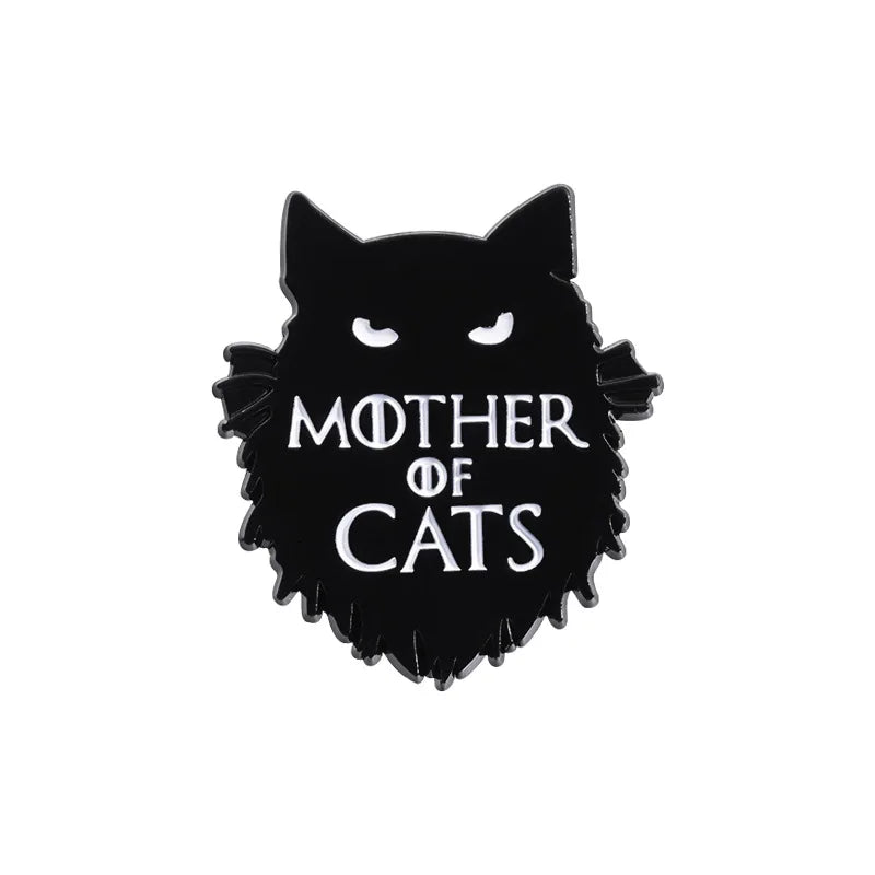 Cartoon Cat Collection Series Enamel Pins Funny Cute Kitten Brooches Lapel Badge Decorative Brooches Animal Jewelry Gift Friends