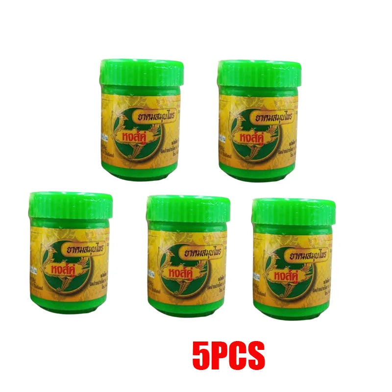 1/2/3/4/5PCS Hong Thai Traditional Thai Herbal Inhalant Inhaler, Nose flow carsick refreshing Essences