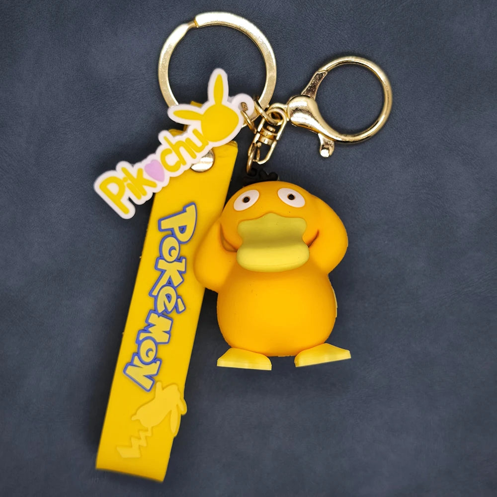 2025 the New Pokemon Keychain Pikachu Koda Duck Pendant Jewelry Figurines Doll Cartoon