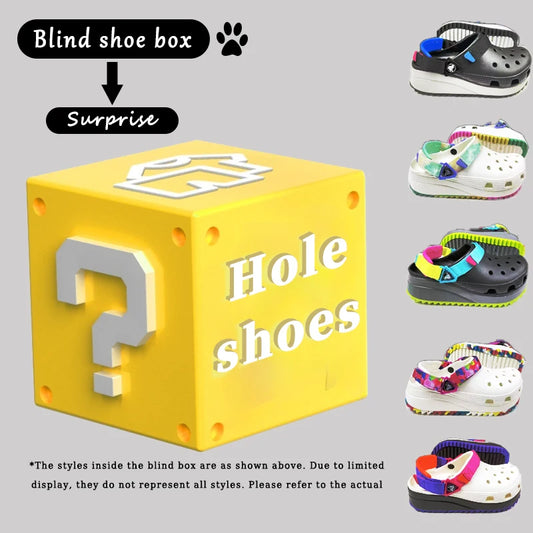 Mysterious Blind Box Crocs Series Couple'S Comfortable Height Increasing Non Slip Casual Soft Bottom Outdoor Beach Slippers