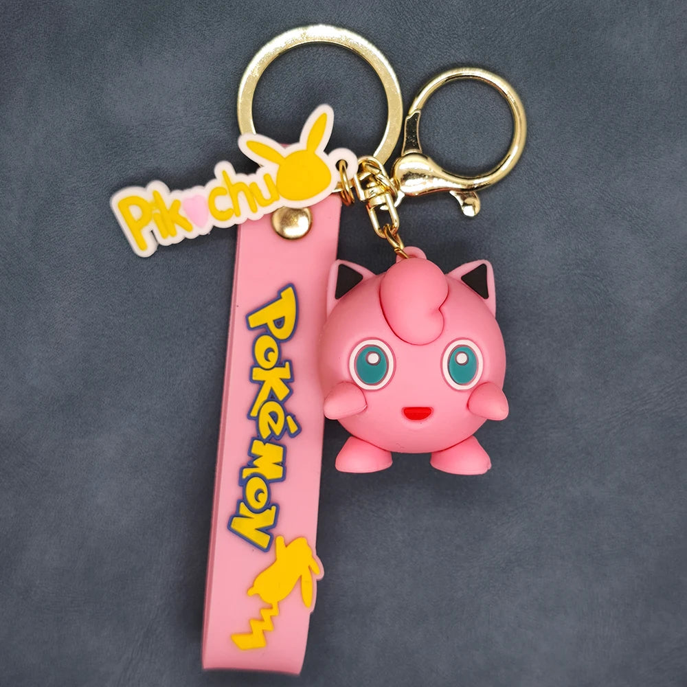 2025 the New Pokemon Keychain Pikachu Koda Duck Pendant Jewelry Figurines Doll Cartoon