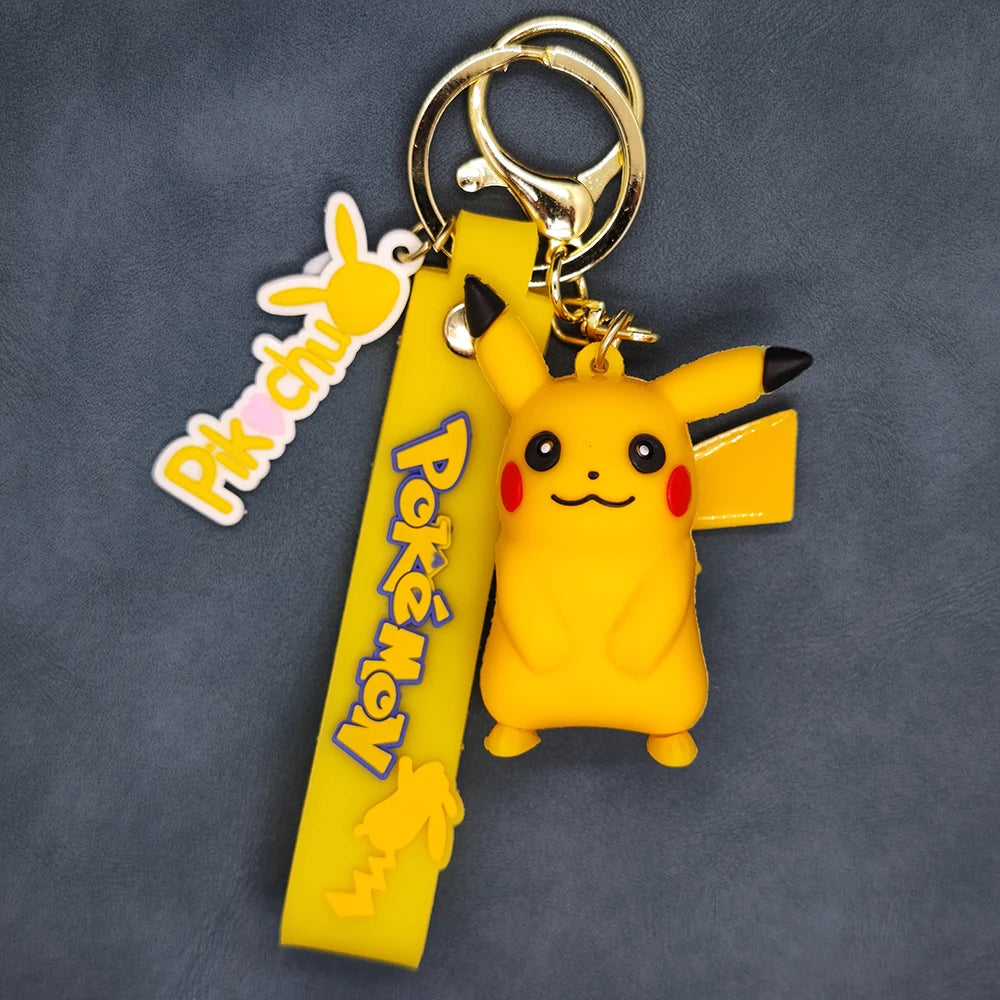 2025 the New Pokemon Keychain Pikachu Koda Duck Pendant Jewelry Figurines Doll Cartoon