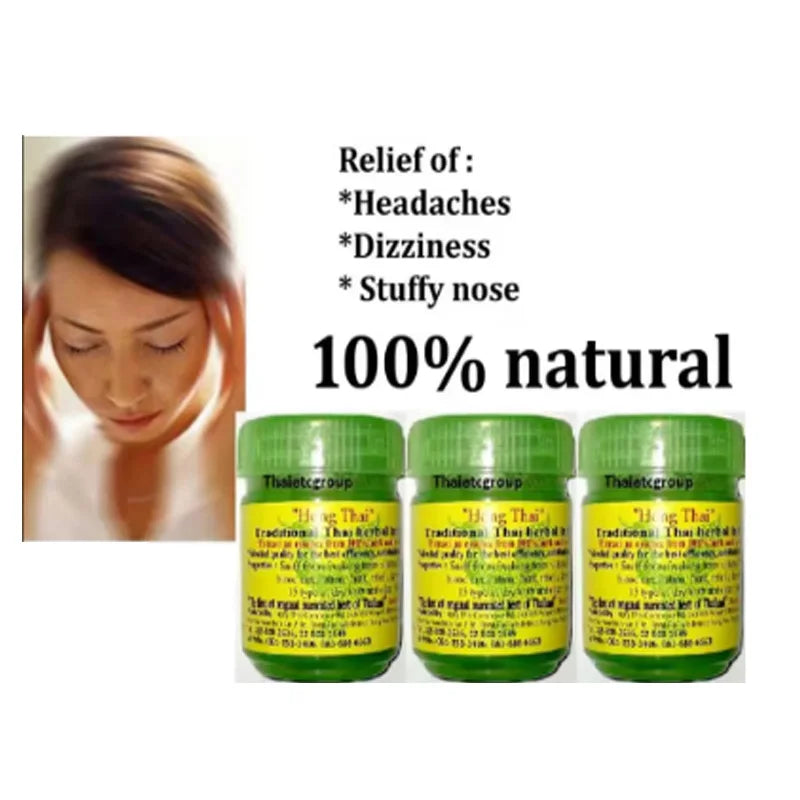 1/2/3/4/5PCS Hong Thai Traditional Thai Herbal Inhalant Inhaler, Nose flow carsick refreshing Essences