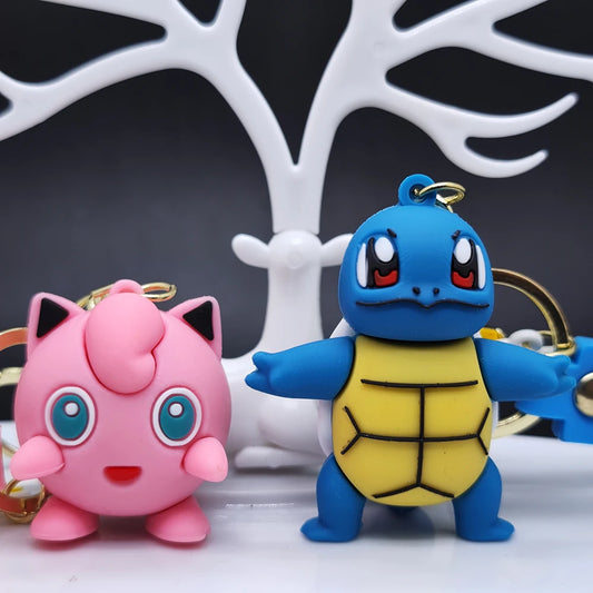 2025 the New Pokemon Keychain Pikachu Koda Duck Pendant Jewelry Figurines Doll Cartoon