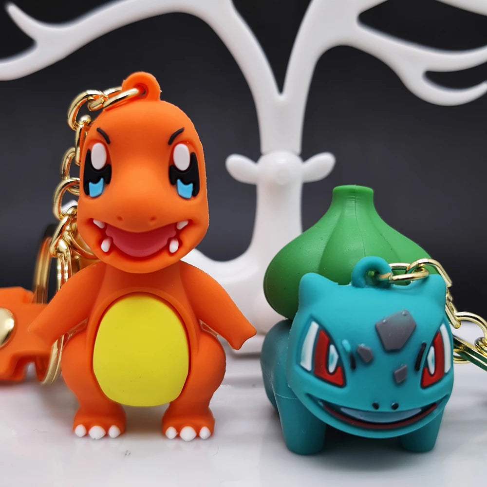 2025 the New Pokemon Keychain Pikachu Koda Duck Pendant Jewelry Figurines Doll Cartoon