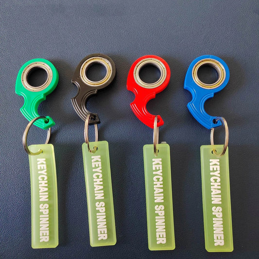 American fidget spinner, spin key chain, karambit, metallic texture, personality, trendy toys, small pendants, anti-anxiety toys