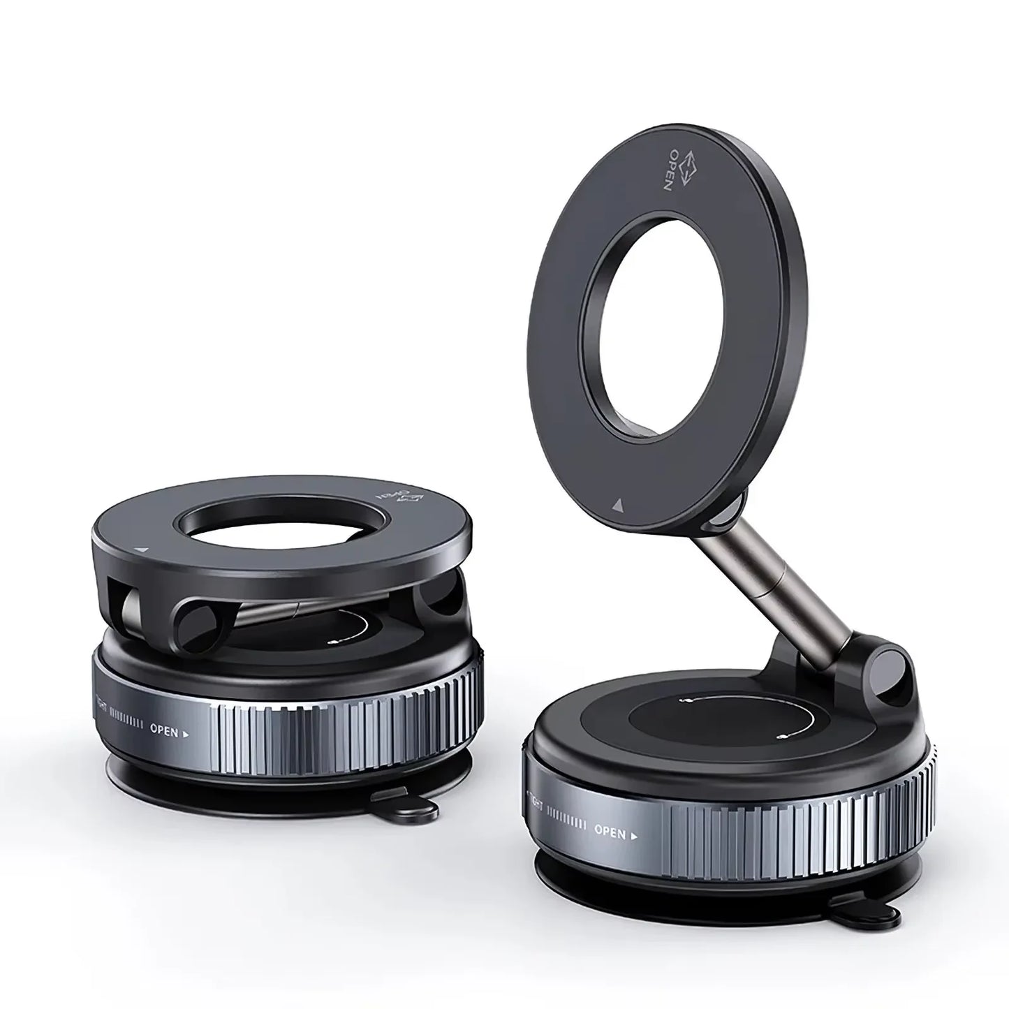 360° Adjustable Vacuum Magnetic Suction Cup Phone Mount Car Navigation Holder Portable Foldable Adsorption Bracket Magnetic Cell