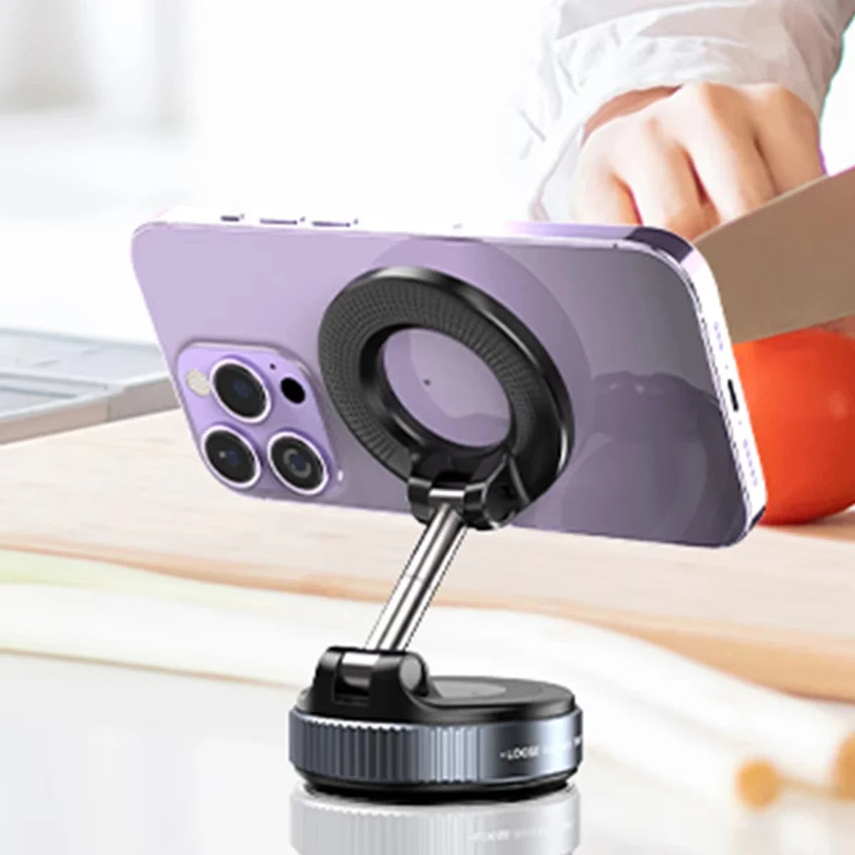 360° Adjustable Vacuum Magnetic Suction Cup Phone Mount Car Navigation Holder Portable Foldable Adsorption Bracket Magnetic Cell